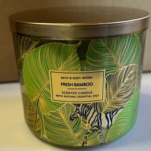 Bath & Body Works Fresh Bamboo 3 wick candle